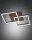 LED Deckenleuchte Aluminium 3000K B:45 cm Rostbraun