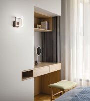 LED Deckenleuchte Aluminium 3000K Rostbraun H:5,5 cm