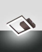 LED Deckenleuchte Aluminium 3000K Rostbraun H:5,5 cm