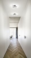 LED Deckenleuchte Aluminium 3000K Schwarz B:28,5 cm