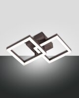 LED Deckenleuchte Aluminium 3000K Rostbraun B:28,5 cm