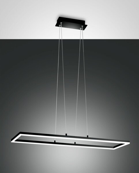 LED Pendelleuchte Aluminium IP40 3000K Schwarz dimmbar
