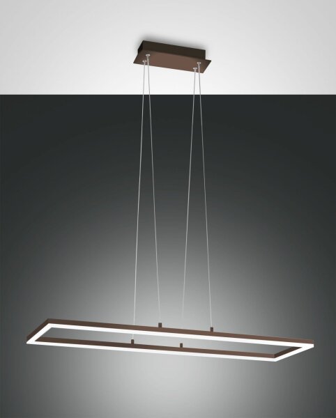 LED Pendelleuchte Aluminium IP40 3000K Rostbraun
