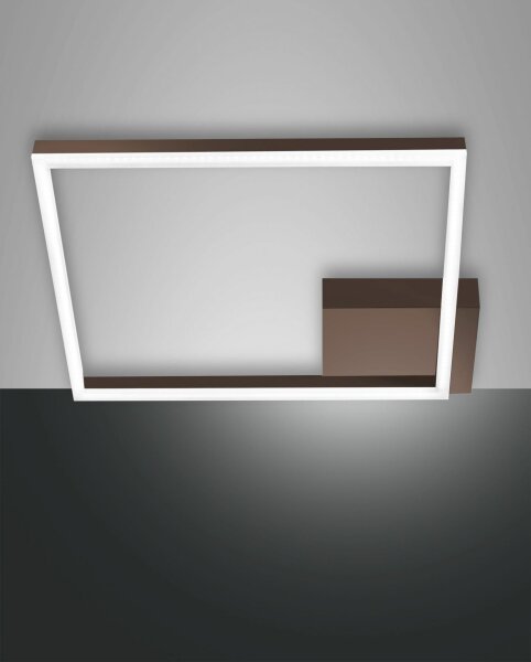 LED Deckenleuchte Aluminium 3000K Rostbraun B:45 cm