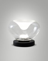 LED Tischleuchte Glas 2700/3000/4000K Schwarz dimmbar