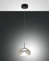 LED Pendelleuchte Glas 2700/3000/4000K Schwarz &Oslash;22 cm