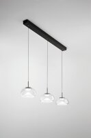 LED Pendelleuchte Glas 2700/3000/4000K Schwarz L:105 cm