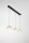 LED H&auml;ngelampe Cognac 2700/3000/4000K Schwarz Glas