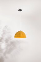 Pendelleuchte Senfgelb Metall E27 &Oslash;36 cm rund Modern