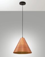 Pendelleuchte Orange Metall E27 Schwarz Ø31,6 cm rund