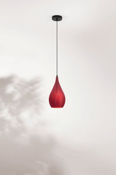 Pendelleuchte Bordeaux E27 Schwarz Ø17,5 cm rund