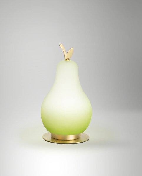 LED Tischleuchte Glas 3000K Grün H:23 cm blendarm