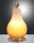 LED Tischleuchte Glas 3000K Messing Orange H:23 cm