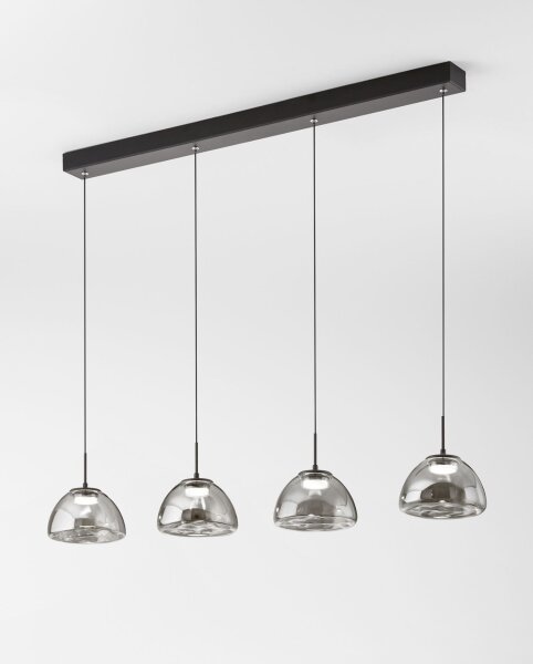 LED Hängelampe 2700/3000/4000K Rauchglas L:87 cm