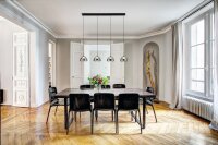 LED H&auml;ngelampe 2700/3000/4000K Rauchglas L:87 cm