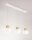 LED H&auml;ngelampe Glas Metall 3000K Wei&szlig; L:92 cm Modern