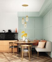 LED Pendelleuchte Glas Metall 3000K L:35 cm dekorativ