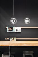 LED Pendelleuchte Glas 2700/3000/4000K Schwarz...