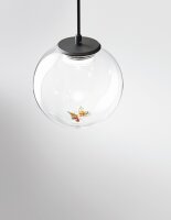 LED Pendelleuchte Glas 2700/3000/4000K Schwarz Ø35 cm