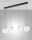 LED Hängelampe Glas 2700/3000/4000K Schwarz L:87 cm