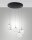 LED Pendelleuchte Glas 2700/3000/4000K Schwarz L:50 cm