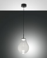 LED Pendelleuchte Glas 2700/3000/4000K Schwarz dimmbar