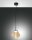 LED H&auml;ngelampe Bernstein 2700/3000/4000K Glas Schwarz