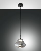 LED Pendelleuchte Rauchglas 2700/3000/4000K Schwarz