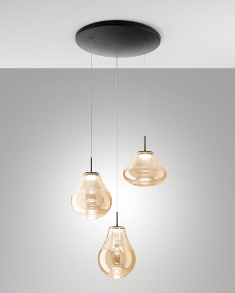 LED Pendelleuchte Bernstein 2700/3000/4000K Glas