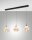 LED H&auml;ngelampe Bernstein 2700/3000/4000K Schwarz Glas