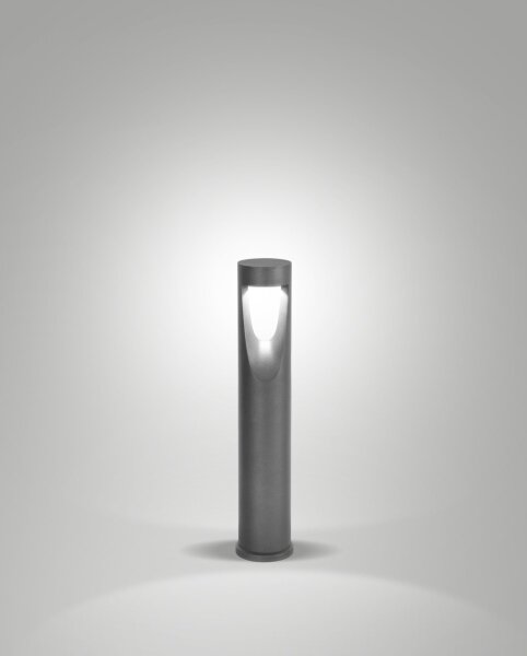 LED Leuchte Aluminium IP65 3000K Glas Schwarz H:60 cm