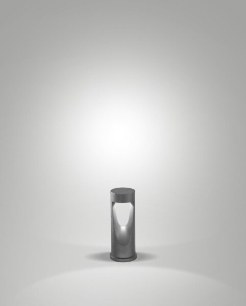 LED Leuchte Aluminium IP65 3000K Glas 30 cm Schwarz