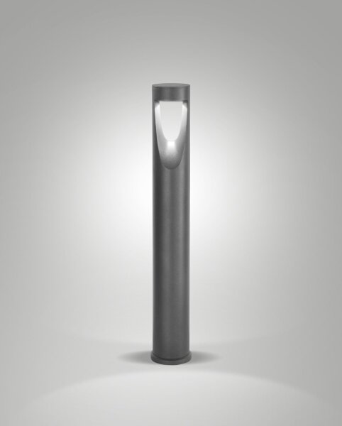 LED Leuchte Aluminium IP65 3000K Glas 80 cm Schwarz