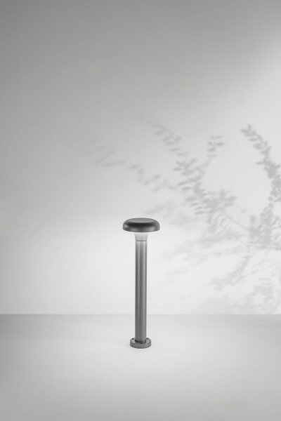 LED Leuchte Aluminium IP65 3000K Dunkelgrau Glas