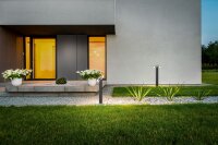 LED Leuchte Aluminium IP54 3000K Dunkelgrau schwenkbar