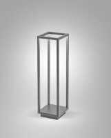 LED Stehleuchte Aluminium IP54 3000K 50 cm Dunkelgrau