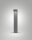 LED Leuchte Aluminium IP54 3000K Dunkelgrau Glas