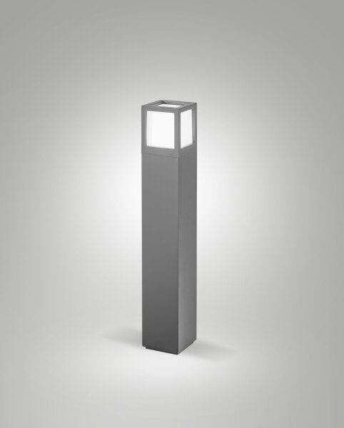 Leuchte Aluminium IP54 Weiß Dunkelgrau blendarm E27