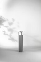 Leuchte Aluminium IP54 Wei&szlig; Dunkelgrau blendarm E27