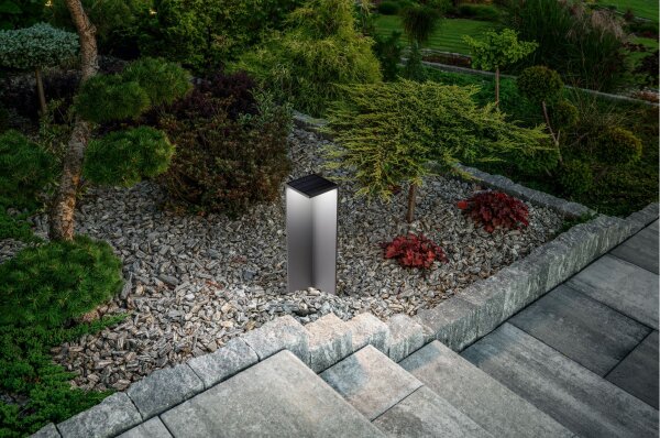 LED Leuchte Aluminium IP54 3000K Dunkelgrau H:50 cm
