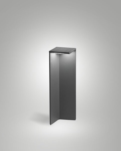 LED Leuchte Aluminium IP54 3000K Dunkelgrau H:50 cm