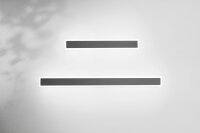 LED Wandleuchte Aluminium IP65 3000K Dunkelgrau