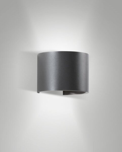 LED Wandleuchte Aluminium Up Down IP54 3000K Glas