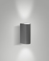 LED Wandleuchte Aluminium IP65 Up Down 3000K Glas