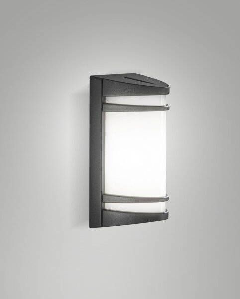 Wandleuchte Aluminium IP54 Weiß Dunkelgrau B:11,5 cm