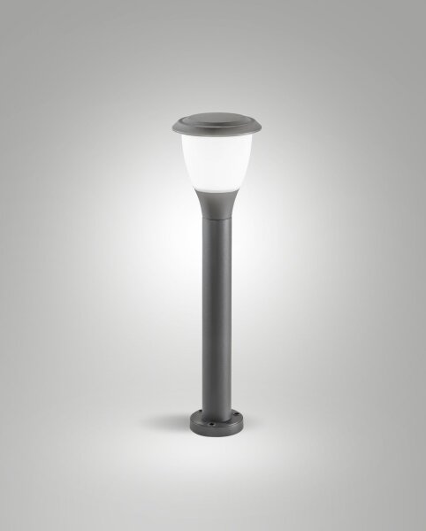 Außenleuchte Aluminium IP65 E27 Weiß 60 cm Dunkelgrau