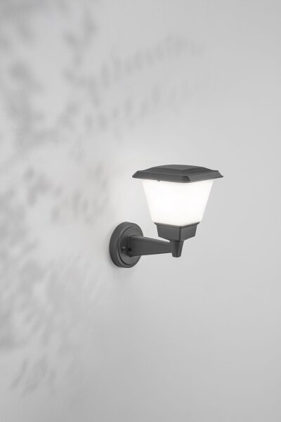 Wandleuchte Aluminium IP54 E27 Weiß blendarm Dunkelgrau