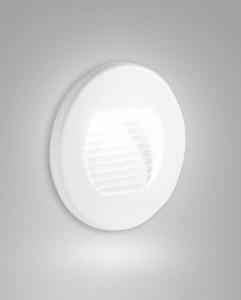 LED Einbauleuchte Aluminium IP65 3000K Weiß Glas