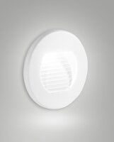 LED Einbauleuchte Aluminium IP65 3000K Weiß Glas