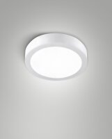 LED Deckenleuchte IP54 2700/3000/4000K Wei&szlig; Aluminium